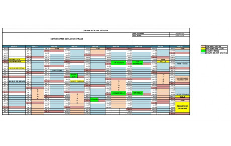 CALENDRIER 2025-2026